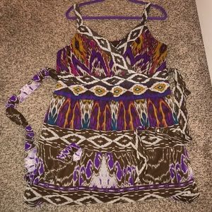 Patterned Mini Dress